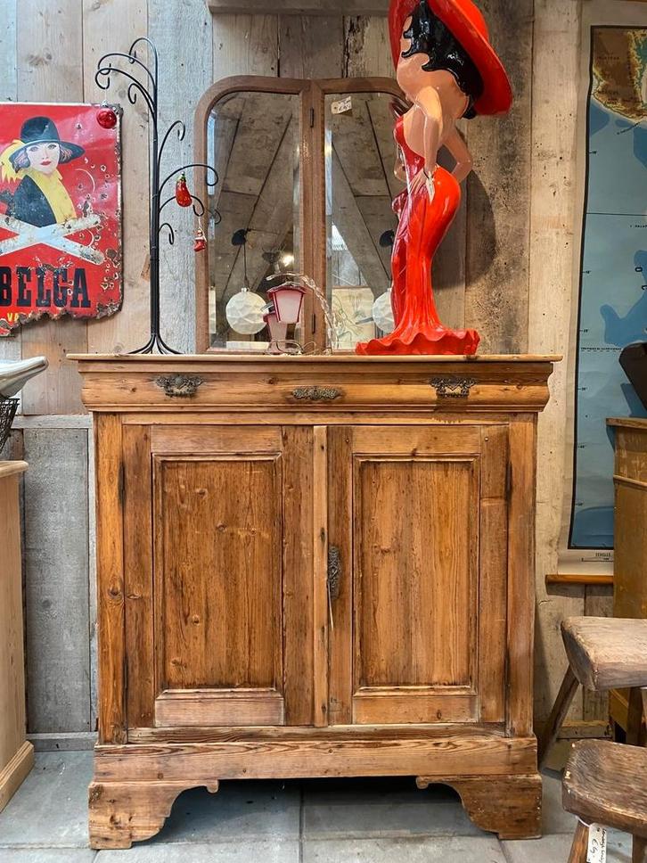 Oud grenen landelijke kast dressoir, Antiek en Kunst, Antiek | Meubels | Kasten, Ophalen