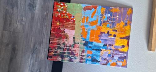Mooi kleurrijk bijzonder schilderij 70/40, Antiek en Kunst, Kunst | Schilderijen | Abstract, Ophalen
