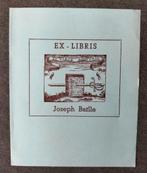 Exlibris Joseph Batlle (Spanje) (wapen, sabel, zwaard, boek), Antiek en Kunst, Ophalen of Verzenden
