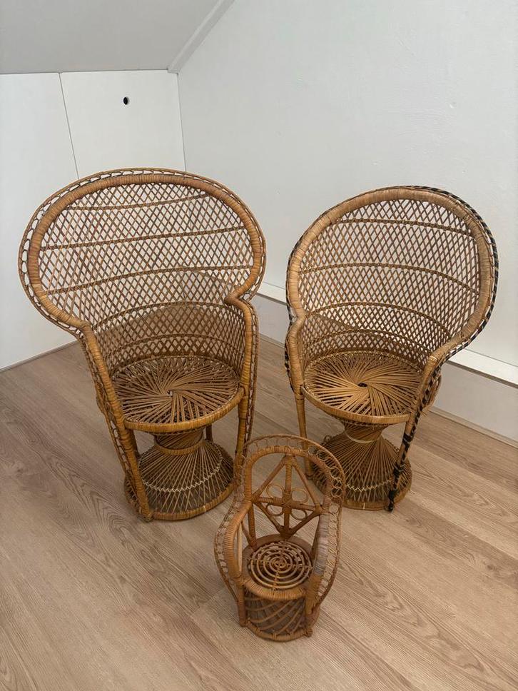Rotan Poppenstoel, Antiek en Kunst, Antiek | Meubels | Stoelen en Banken, Ophalen