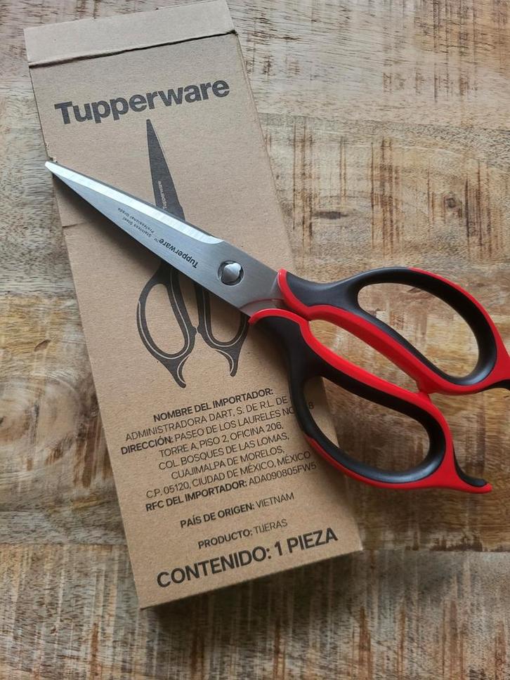 Tupperware Schaar - Nieuw in Verpakking, Huis en Inrichting, Keuken | Tupperware, Nieuw, Overige typen, Bruin, Rood, Ophalen of Verzenden