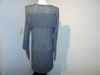 Zadig & Voltaire grijze casual jurk franjes rug mouwen M