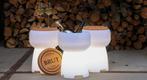 Brut wijnkoeler - bluetooth speaker - light lamp - krukje, Ophalen of Verzenden, Nieuw