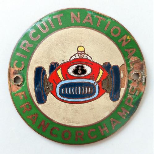Oud Emaille F1 Circuit Franchorchamps Embleem Grill Badge , Verzamelen, Automerken, Motoren en Formule 1, Gebruikt, Auto's, Verzenden