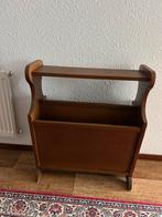 Vintage eiken  tijdschriftenrek krantenbak bijna gratis, Ophalen, Gebruikt