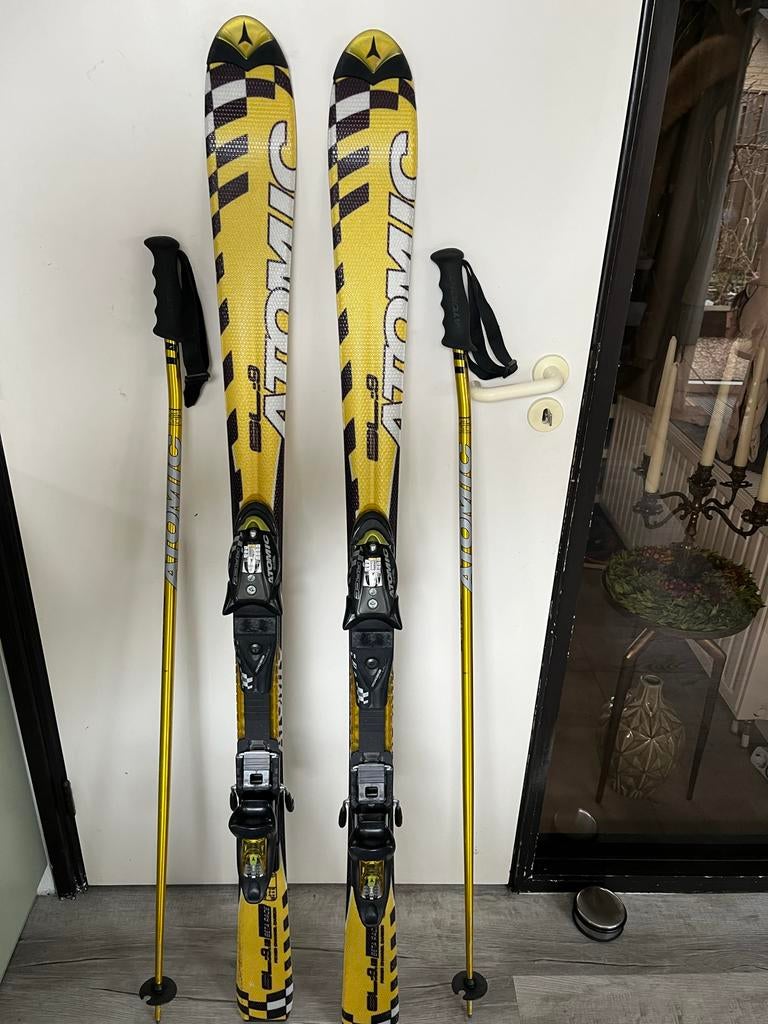 Atomic Race Skies SL-19 Beta + Stokken - Topconditie!, 160 tot 180 cm, Gebruikt, Ophalen of Verzenden, Carve