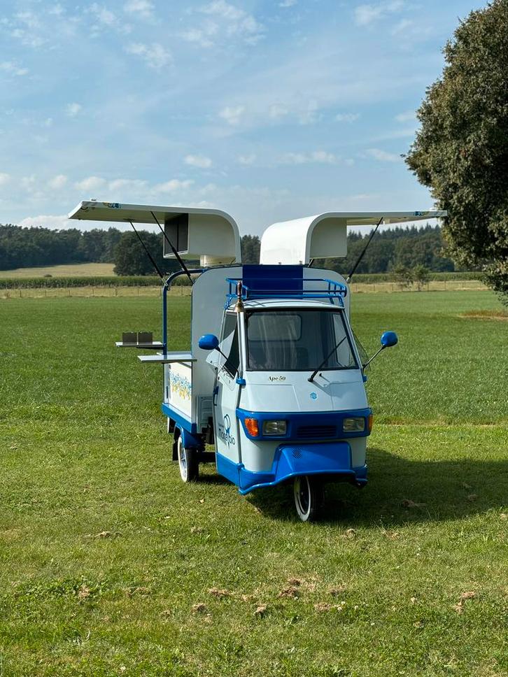 Piaggio Ape IJscowagen, Fietsen en Brommers, Scooters | Piaggio, Zo goed als nieuw, Overige modellen, Maximaal 45 km/u, Tweetakt