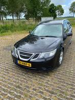 Saab 9-3 1.8 T Estate 2009 Zwart, 1998 cc, Stof, Beige, 4 cilinders