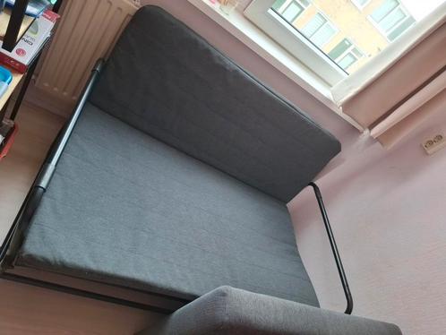 IKEA HAMMERN slaapbank, Huis en Inrichting, Slaapkamer | Slaapbanken, Gebruikt, 120 cm, 190 cm of minder, Twijfelaar, Grijs, Zwart