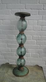 heel aparte kandelaar murano glas met messing, Ophalen of Verzenden