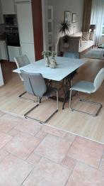 Marmeren tafel, Huis en Inrichting, Ophalen, Overige materialen, Gebruikt, 100 tot 150 cm