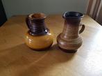 Vintage, West Germany vaasjes, 2 stuks 14 en 15 cm hoog., Ophalen of Verzenden