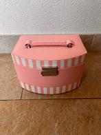 Beautycase met spiegeltje, Ophalen of Verzenden, Roze, Hardcase, Zo goed als nieuw