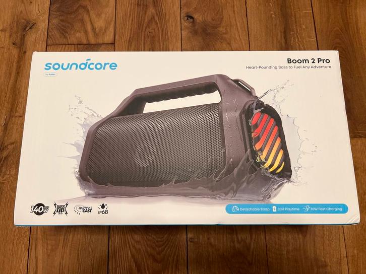 Anker Soundcore Boom 2 Pro - Krachtige Bluetooth Speaker, Audio, Tv en Foto, Luidsprekers, Nieuw, Overige typen, 120 watt of meer
