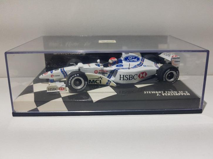 F1 Stewart SF-2 Jos Verstappen 1/43, Hobby en Vrije tijd, Modelauto's | 1:43, Zo goed als nieuw, Auto, MiniChamps, Ophalen of Verzenden