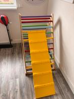 Groot houten klimrek + glijbaan voor binnen, Ophalen, Zo goed als nieuw, Glijbaan