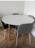 Uitschuifbaar ronde tafel, Huis en Inrichting, Tafels | Eettafels, Ophalen of Verzenden, Zo goed als nieuw, Rond, 100 tot 150 cm