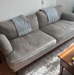 Licht grijze bank en fauteuil., Huis en Inrichting, Ophalen, Zo goed als nieuw, 75 tot 100 cm, 200 tot 250 cm