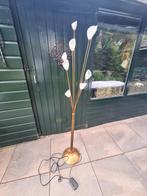 Kopere vloerlamp, Huis en Inrichting, Lampen | Vloerlampen, Ophalen, Gebruikt, Glas, 150 tot 200 cm