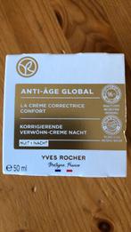 Yves Rocher anti-âge global corrigerende nachtcrème (nieuw), Nieuw, Gehele gezicht, Ophalen of Verzenden, Verzorging