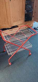 Post modern verrijdbaar opklapbaar trolley barcart, Ophalen, 50 tot 100 cm, Zo goed als nieuw, 25 tot 50 cm