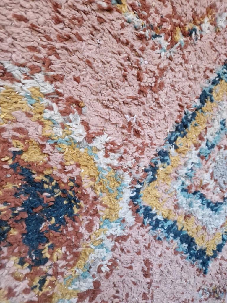 Heel mooi Benuta vloerkleed Shaggy in terra roze hoogpolig, 100 tot 150 cm, Ophalen of Verzenden, Zo goed als nieuw, 150 tot 200 cm