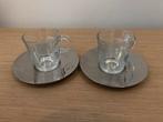 NEspresso VIEW Kopjes met Schotels - ateliet Oi, Ophalen of Verzenden, Effen, Kop(pen) en/of Schotel(s), Glas