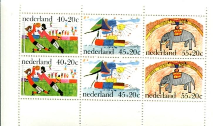 Blokje Kinderzegels 1976, Postzegels en Munten, Postzegels | Nederland, Postfris, Na 1940, Ophalen of Verzenden
