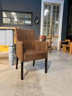 Lloyd Loom Fauteuil - Stijlvolle Stoel, Huis en Inrichting, Stoelen, Gebruikt, Bruin, Riet of Rotan, Ophalen of Verzenden
