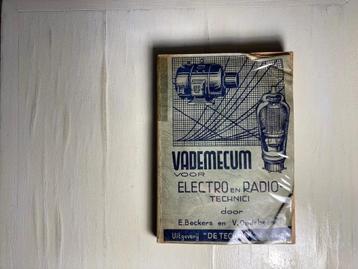 Vintage boek : Vademecum voor Electro en Radiotechnici beschikbaar voor biedingen