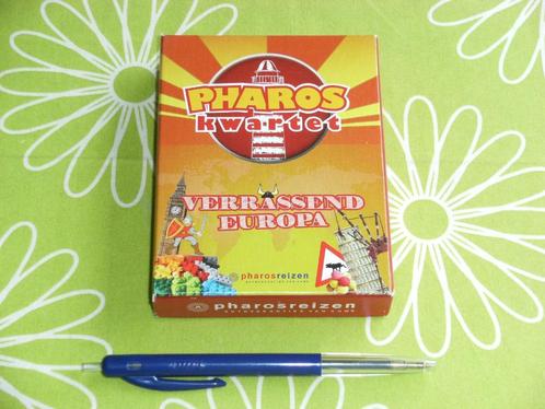 Pharos kwartet - verrassend Europa, Verzamelen, Speelkaarten, Jokers en Kwartetten, Zo goed als nieuw, Kwartet(ten), Ophalen of Verzenden