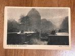 Amsterdam - Singel. Winter. Fotograaf Bernard F. Eilers., Ophalen of Verzenden, Voor 1920, Gelopen, Noord-Holland