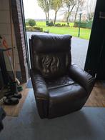 Elektrische Sta-op Stoel - Bruin Leer, Huis en Inrichting, Fauteuils, Ophalen