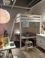 Stora Hoogslaper IKEA - wit, Huis en Inrichting, Slaapkamer | Stapelbedden en Hoogslapers, Ophalen, Gebruikt, Hoogslaper, Tweepersoons