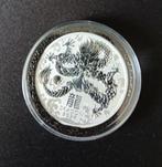 Lunar Series III Dragon 1 troy ounce zilveren munt 2024, Ophalen of Verzenden, Zilver