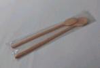 2 x pollepel hout 30+35 cm keuken koken, Ophalen of Verzenden, Nieuw, Hout, Los bestek