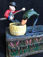 Vis/Visser spaarpot, Ophalen of Verzenden, Zo goed als nieuw, Metaal of Blik, Dier