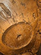 Deco paneel op voet Tofu schaal oud uniek, Ophalen of Verzenden, Nieuw