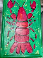 Kreeft Kunst Schilderij - Veel Verf!, Ophalen of Verzenden