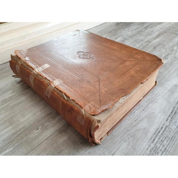 # Bijbel de gansche heilige schrift 1864, Antiek en Kunst, Antiek | Boeken en Bijbels, Ophalen