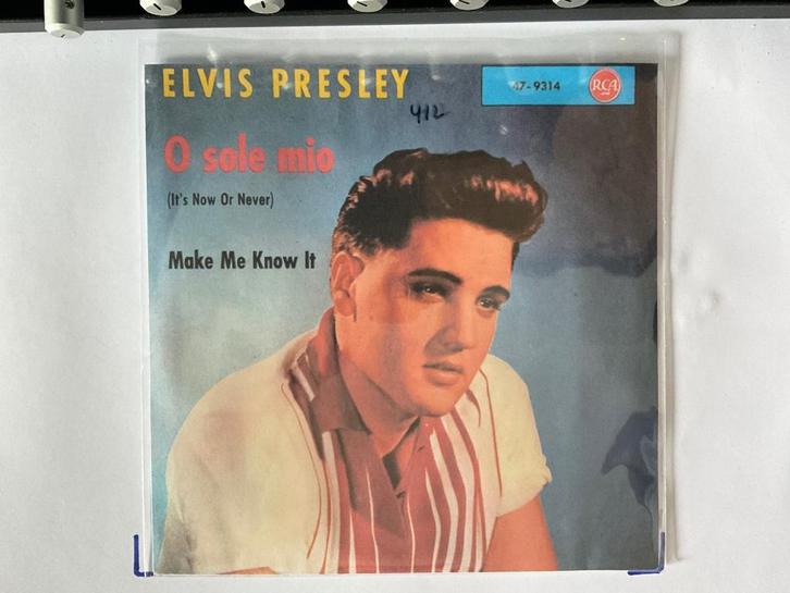 ELVIS PRESLEY: O SOLE MIO - MAKE ME KNOW IT. VG, Cd's en Dvd's, Vinyl Singles, Gebruikt, Single, Pop, 7 inch, Ophalen of Verzenden