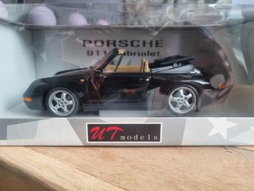 UT Models Porsche 911 Cabriolet zwart. beschikbaar voor biedingen