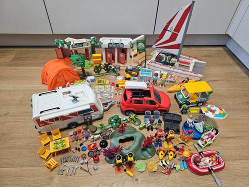 Playmobil 5432 camping, caravan, auto, boot en veel meer, Kinderen en Baby's, Speelgoed | Playmobil, Gebruikt, Ophalen of Verzenden