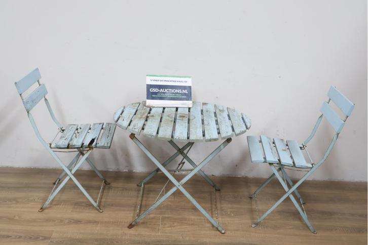 Brocant 3-Delig Tuin Bistroset', Tuin en Terras, Tuinsets en Loungesets, Ophalen of Verzenden