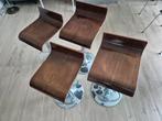 4 vintage barkrukken, Ophalen, Gebruikt