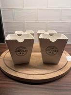Riviera Maison Noodles To Go Kommen - 4 stuks, Ophalen of Verzenden, Zo goed als nieuw, Kom(men), Overige stijlen