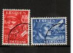 266 Nvph 402-403 legioenzegels 1942 gebruikt zie scan., Postzegels en Munten, Postzegels | Nederland, Verzenden, Na 1940, Gestempeld