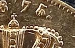 Gouden tientje overslag 1875/1874, Postzegels en Munten, Munten | Nederland, Ophalen of Verzenden, Koning Willem III, 10 gulden