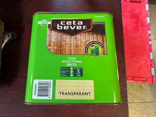 Cetabever Tuinbeits transparant 2.5 L cans, Doe-het-zelf en Verbouw, Verf, Beits en Lak, Nieuw, Beits, Minder dan 5 liter, Overige kleuren