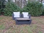 Tuinstoelen incl tafel en kussens, Ophalen, Gebruikt